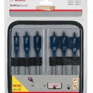 BOSCH Zestaw wierteł piórowych do drewna 6szt