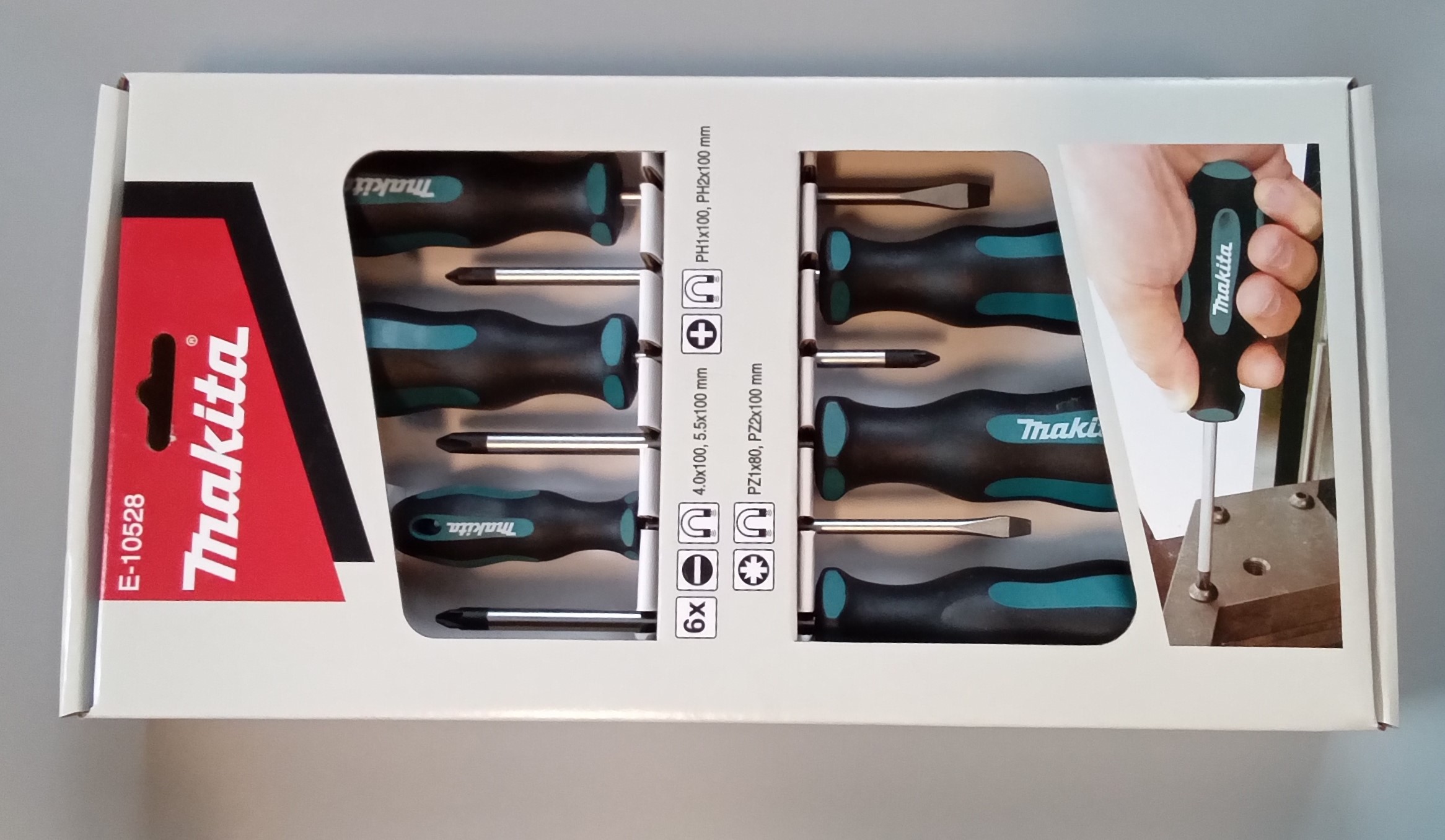 MAKITA E-10528 ZESTAW ŚRUBOKRĘTÓW PH PZ 6 SZTUK