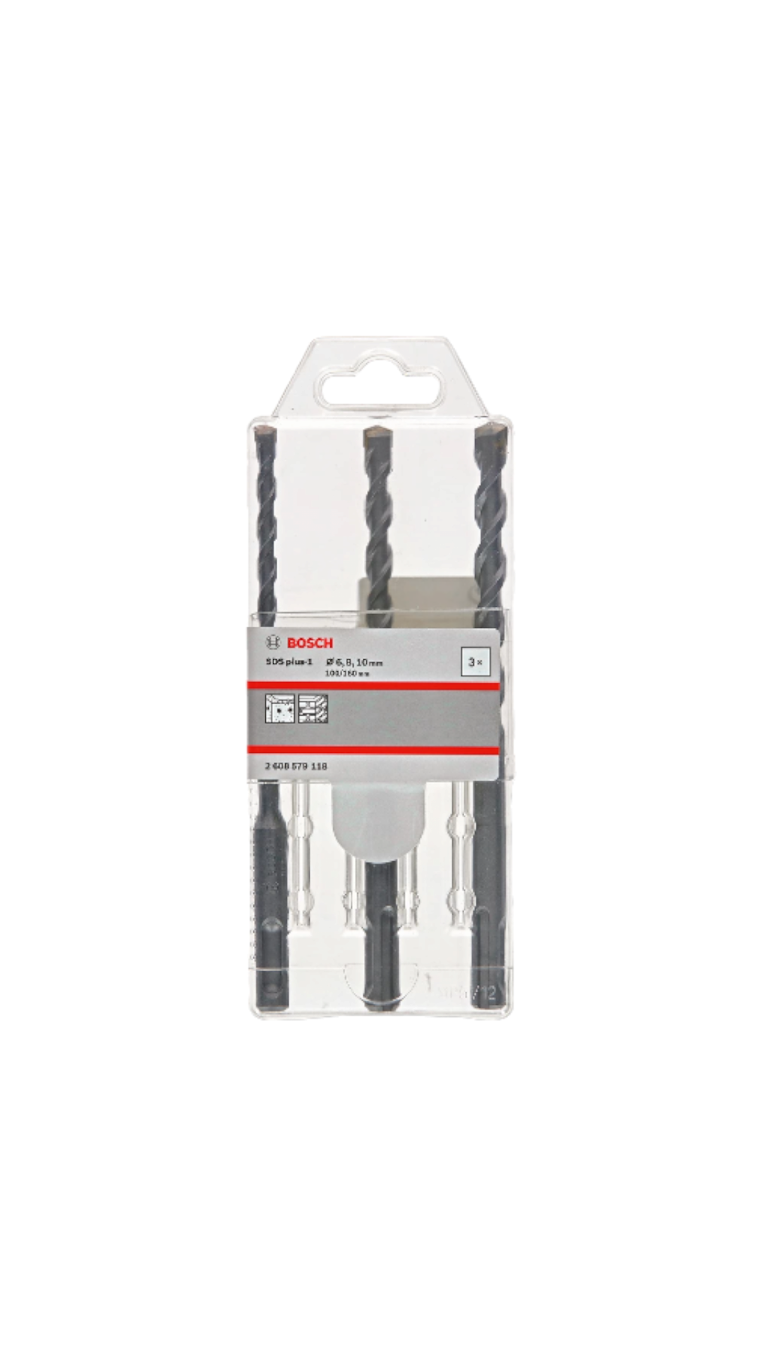 BOSCH zestaw 3 wierteł SDS-Plus-1 6/ 8/ 10mm
