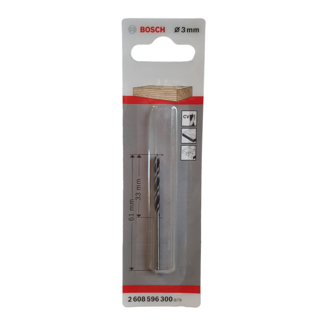 BOSCH Wiertło spiralne do drewna 3mm