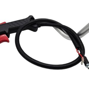 Kompletna rączka manetki gazu do kosy spalinowej 19 mm – uniwersalna, z linką gazu i przewodem