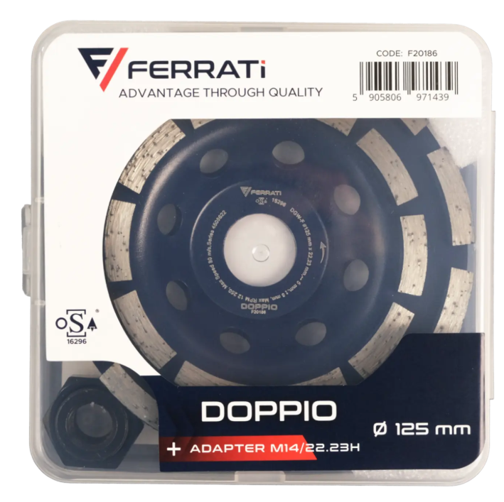 Tarcza diamentowa Ferrati garnkowa czołowa