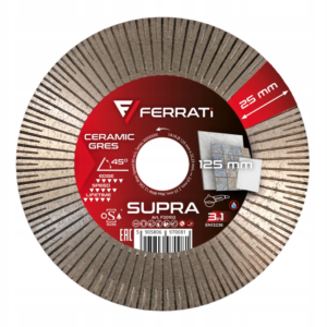 Tarcza diamentowa tnąca i szlifująca 125mm SUPRA