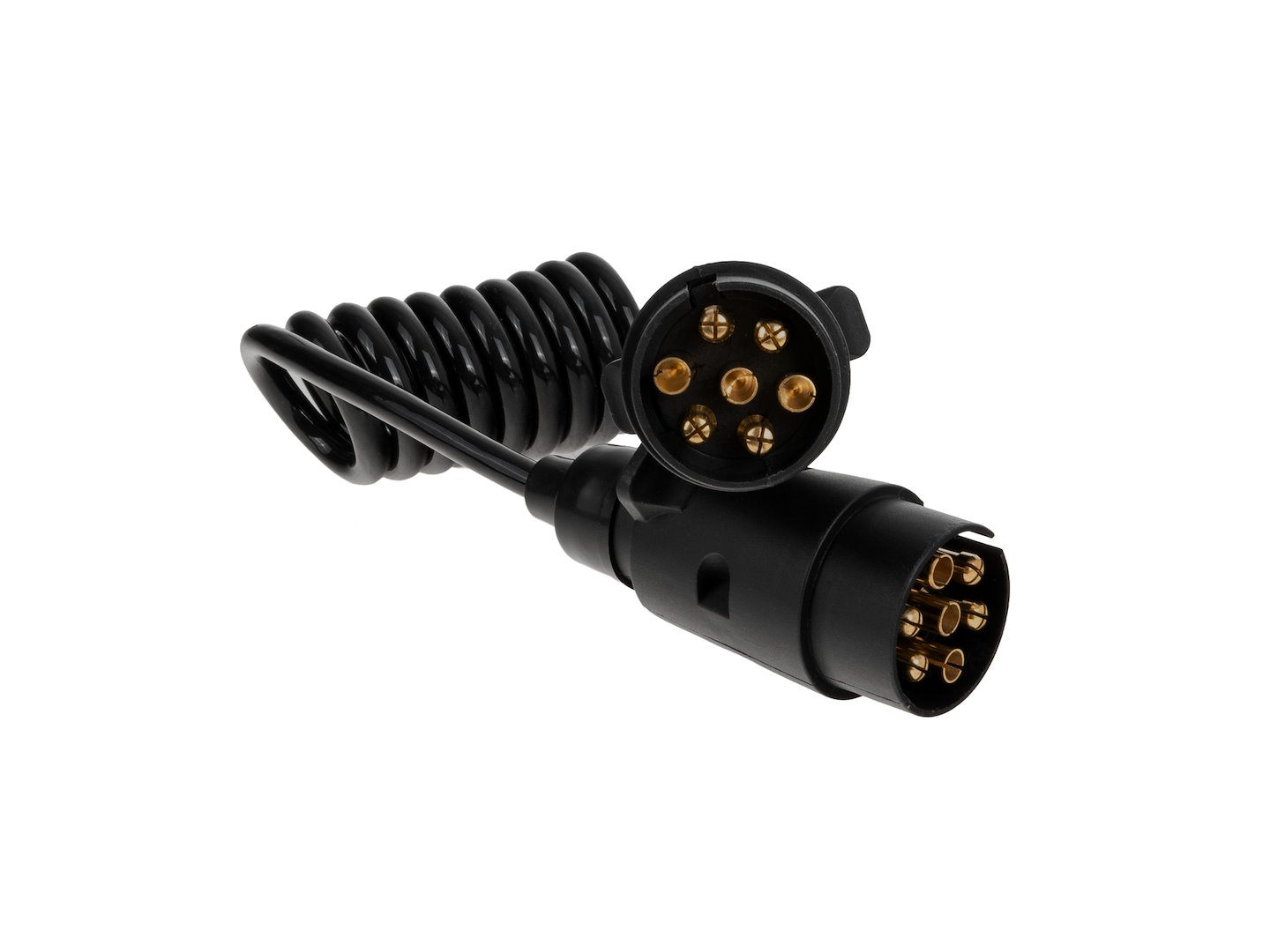 Przedłużacz spiralny do przyczepy 1,5m 7PIN 12V (40)