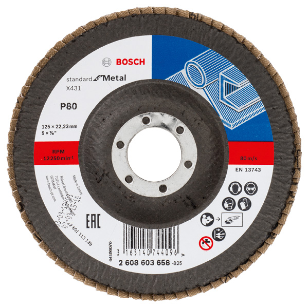 BOSCH Tarcza listkowa Ø 125 MM, G 80