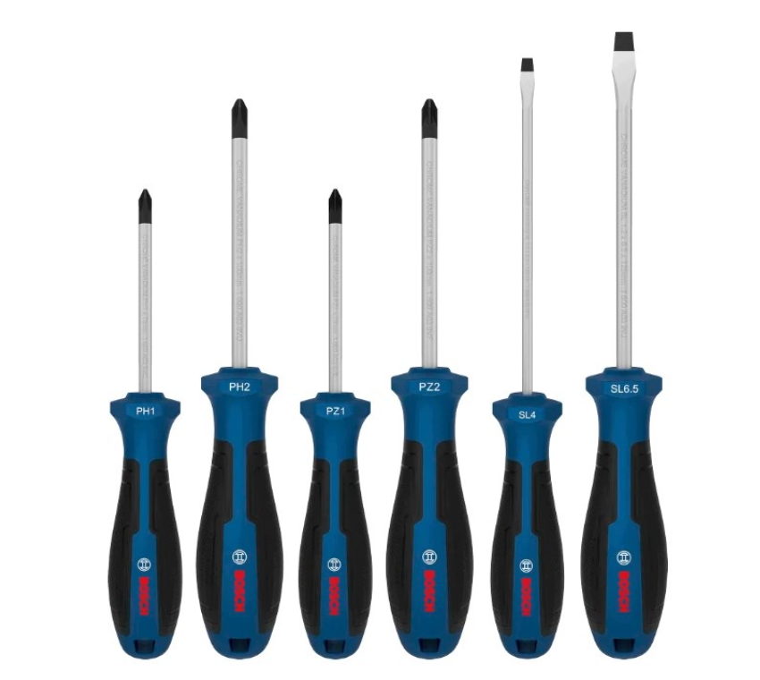 Bosch zestaw wkrętaków PH PZ SL